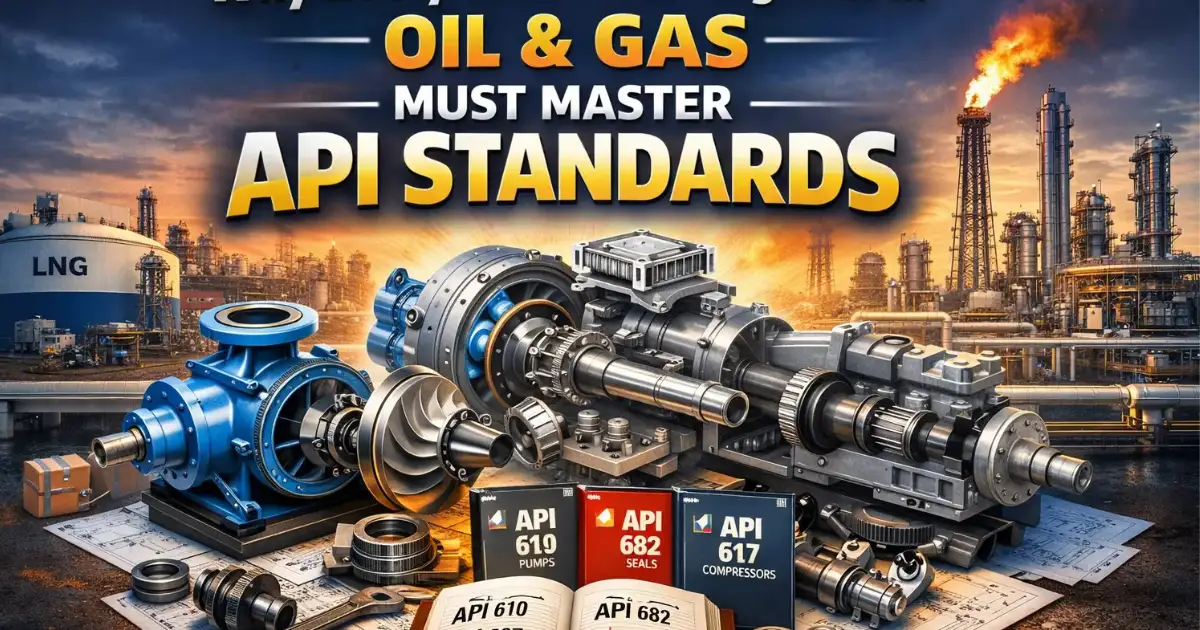 API standards for rotating equipment in oil and gas including pumps and compressors