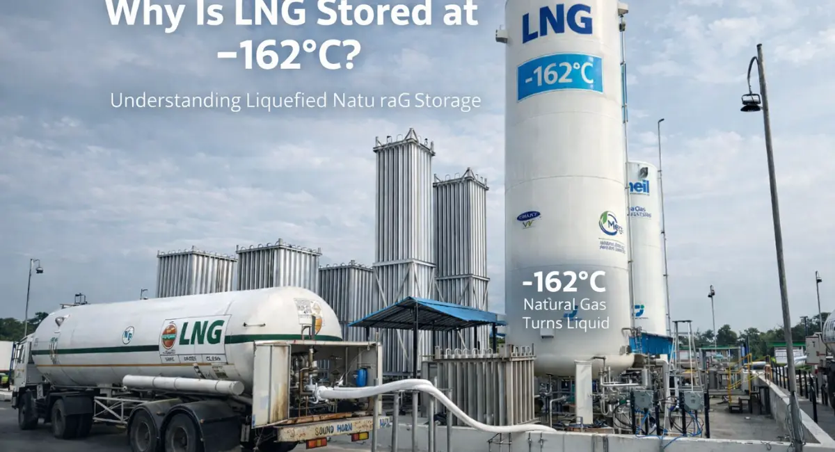 why lng is stored at –162°C in liquefied natural gas storage tanks