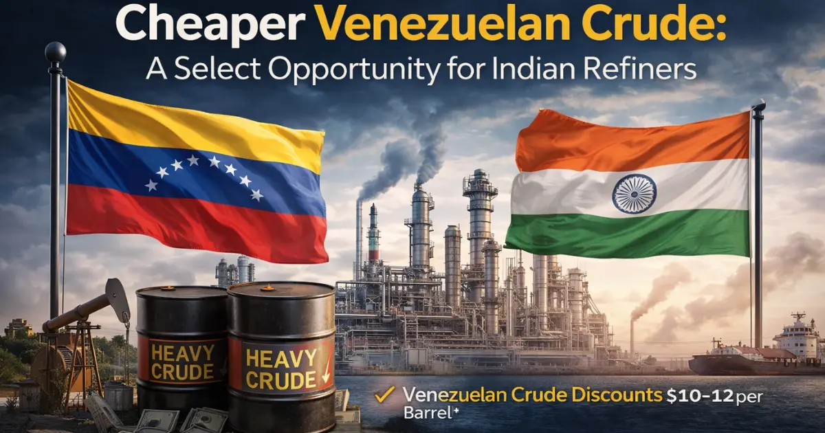 Indian refiners explore discounted Venezuelan crude imports to improve margins in volatile oil market