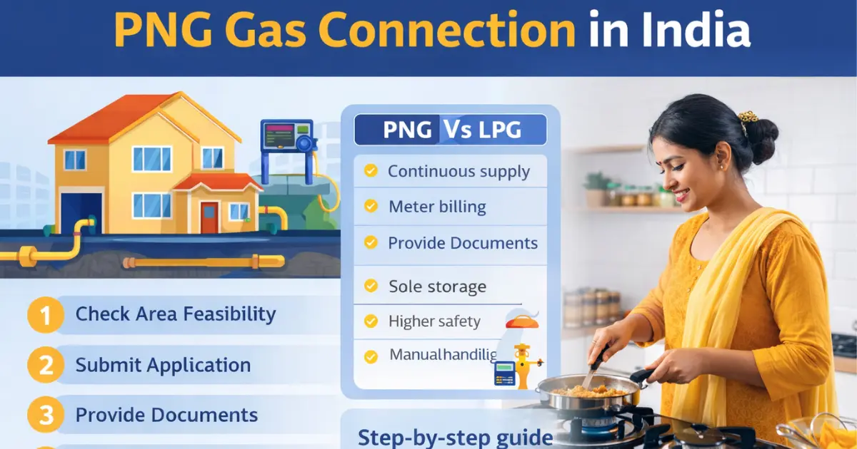 How to get a new PNG gas connection in India step-by-step guide