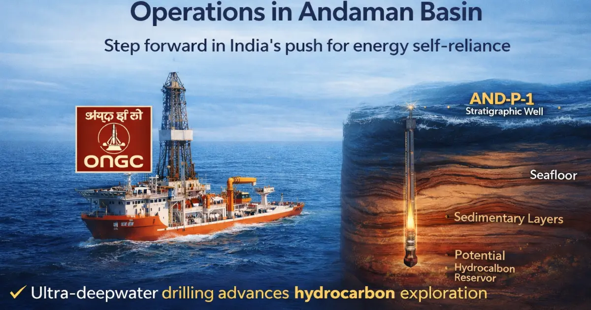 ONGC begins strategic deepwater drilling in Andaman Basin to boost India’s domestic energy security